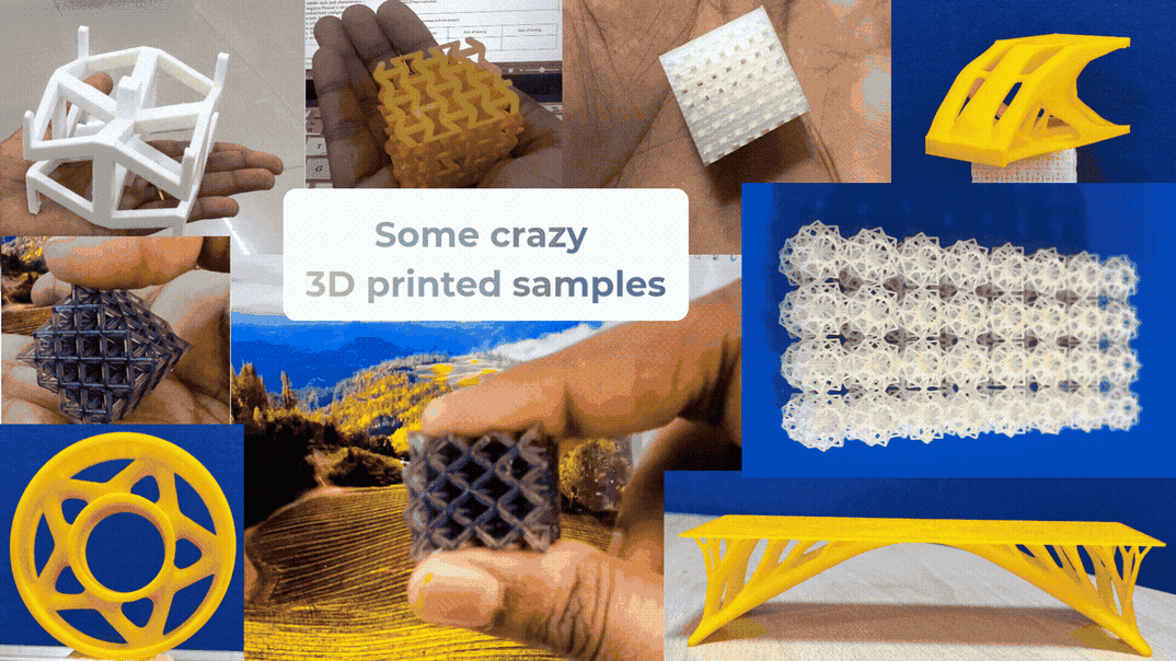 Auxetic Metamaterial 3D Printed Samples